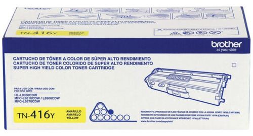 Tóner Brother Tn-416 Colores L8360cdw L8900cdw L8610cdw Tinta Amarillo