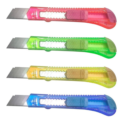 Imagen 1 de 3 de Cutter Trincheta Hoja 10 Cm Tira X 12 Unidades Aquaflex