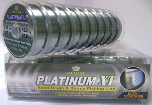 Linha Monofilamento Platinum Xt C/10 0,35mm -original Ottoni