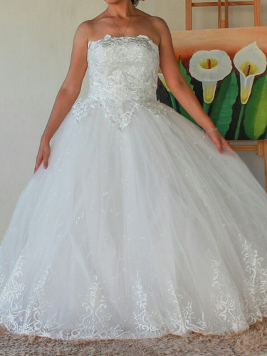 Vestido De Noiva Festa Princesa Longo