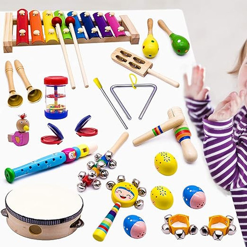 Conjunto De Instrumentos Musicais De Percussão De 22 Unidade