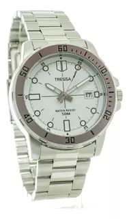 Reloj Tressa Hombre Acero Inoxidable,calendario Water/r 50 M