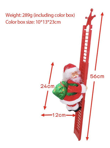 Juguete Colgante Santa Claus Sube Baja Escalera Adorno Arbol