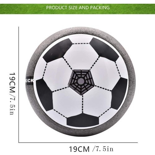 Pelota Flotante Deslizante Futbol A Pila De Aire Luz Sonido