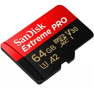 Memoria Micro Sd 64gb Sandisk Quickflow 4k Uhd 200mb/s Dron