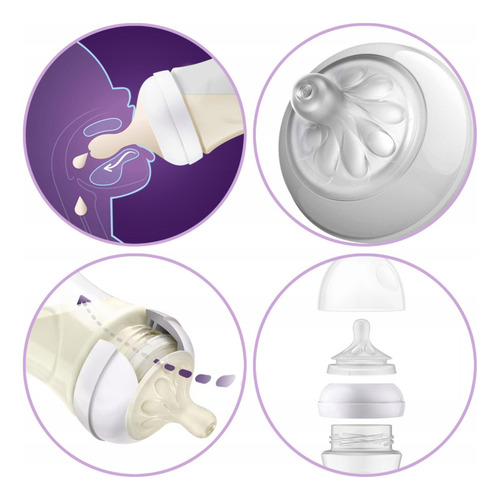 Bico Mamadeira Philips Avent 3.0 Pétala 6m+ Nº5 C/2 Unds