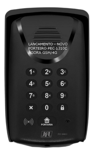 Porteiro S/ Fio Via Celular Gsm/4g Pec 1310c C/ Fonte 20 Tag