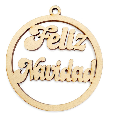 Adornos Navideños Calados Fibrofacil Mdf 8 Cm X 25 Unidades