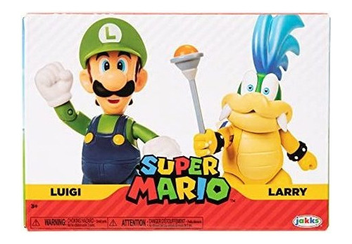 Super Mario Nintendo 4 Figura De Acción 2 Pack - Luigi Vs. 