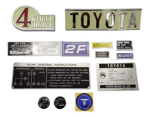 Toyota Land Cruiser Fj40 Emblemas Y Calcomanías 