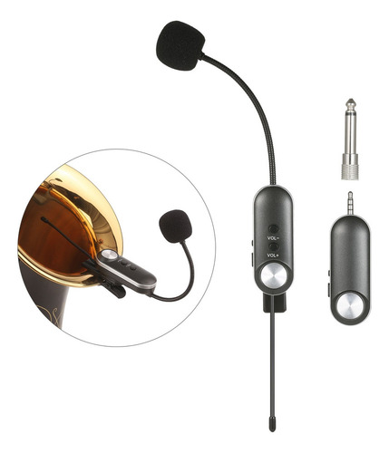 Micrófono Inalámbrico+receptor Sistema Saxo Saxofón Pa