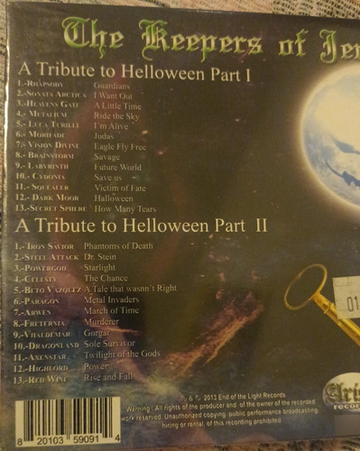 The Keepers Of Jericho Tribute Helloween (Usado)