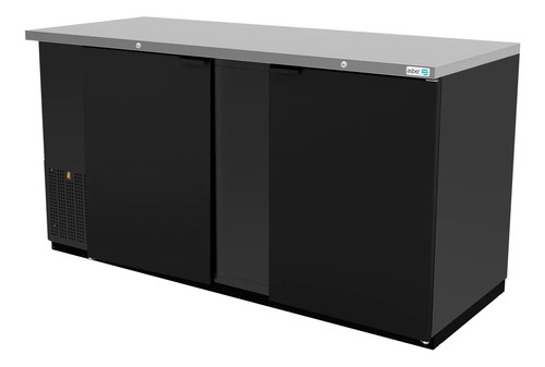 Refrigerador De Contra Barra En Vinyl Negro Asber Abbc-68 Hc