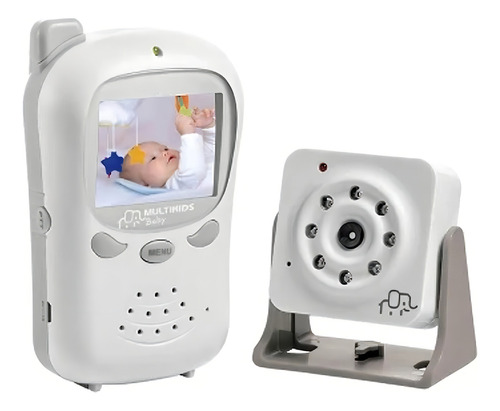Babá Eletrônica Digital Com Câmera E Tela Multikids Cor Branca 110v/220v