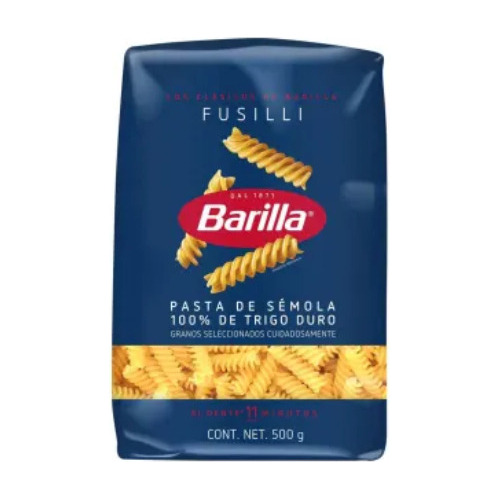 Pasta Barilla Fusilli 500g -2 Bolsas
