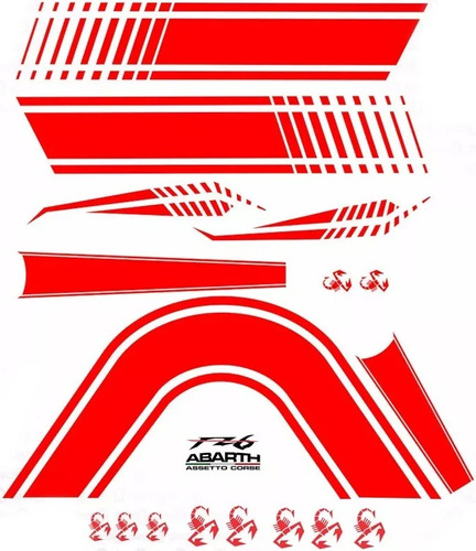 Kit De Adesivos Yamaha Fz6 Abhart Fz6001