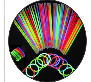 500 Pulseras Luminosas Cyalume Neon Varios Colores Brillante