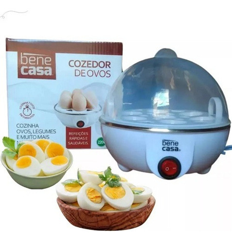 Cozedor De Ovos Legumes Portátil Elétrico Vapor Praticidade