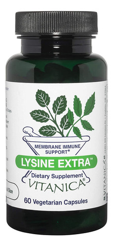 Vitanica Lysine Extra, Immune System Support, Vegan, 60 Cap