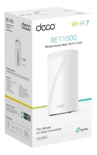 Roteador Mesh Wi-fi 7 2.5g Tri-band Tp-link Deco Be65 Be1100