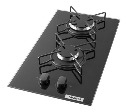 Cooktop Win 2 Bocas De Embutir Preto Acend. Automático Biv. 127V/220V