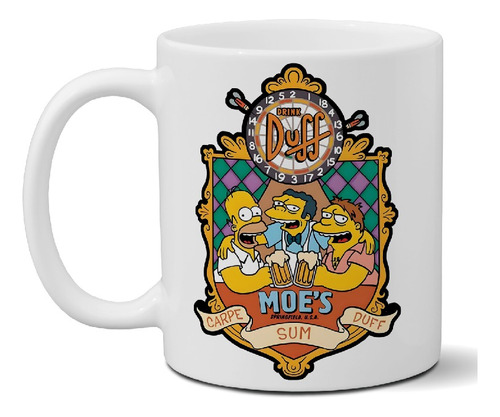 Taza De Cerámica Bar De Moe Diseño Exclusivo Calidad Premium