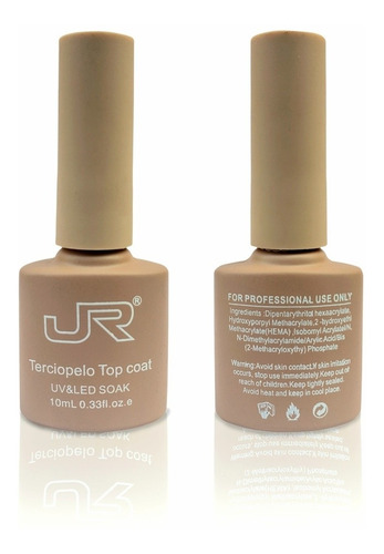 Imagen 1 de 2 de 12 Top Matte Efecto Terciopelo Esmalte Semipermanente 8a-112