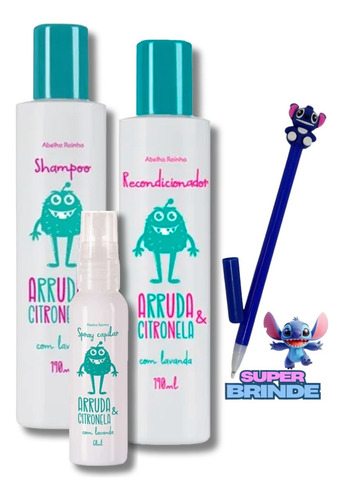Kit Xô Piolho Shampoo, Recondicionador E Spray + Top Brinde