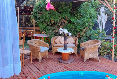 Arriendo Parcela Piscina Cajondelmaipo Diaynoche (acampar)
