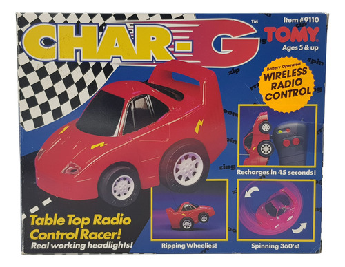 Vintage Char G Auto Radio Control Tomy 1993 Abierto
