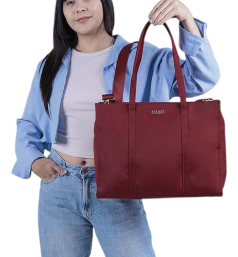 Tote Madison By Chenson Original Bolso Gorett Grande Cafe