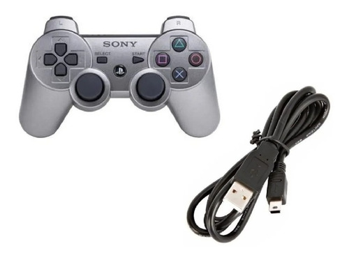 Imagen 1 de 2 de Combo Control Ps3 Playstation 3 + Cable Cargador Dualshock 3