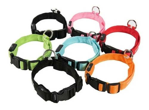 Collar Perro Gato Luminoso Led Recargable Usb Envio Ya!!