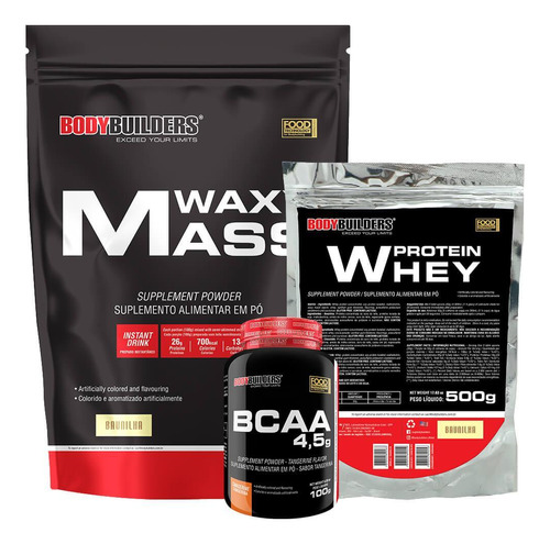 Kit Hipercalórico Waxy Mass 3kg + Whey Protein 500g