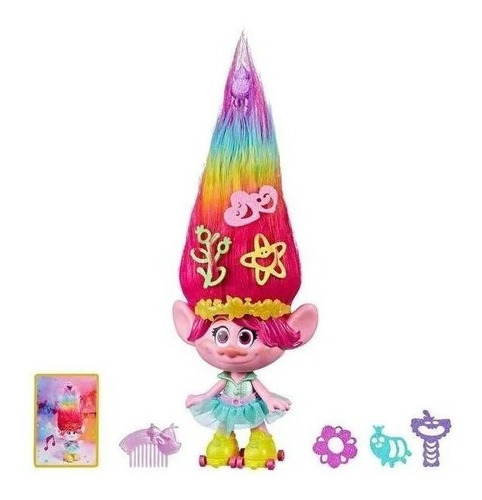 Set Trolls Poppy Cabello De Fiesta Interactiva Para Niñas