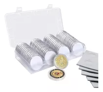 Comprar 100 Capsulas De Caja Plástico Para Moneda 30mm, Ajustable
