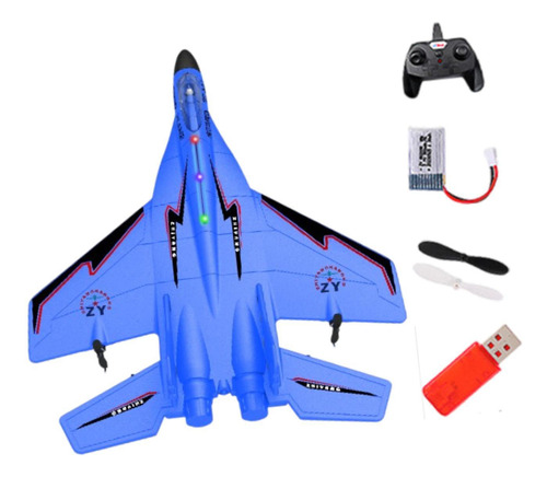 Kit De Aviones De Avión De Modelo De Volante Rc Glider Azul
