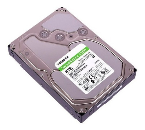 Disco Duro Para Videovigilancia Toshiba S300 6tb Sata Ii /vc Color Verde