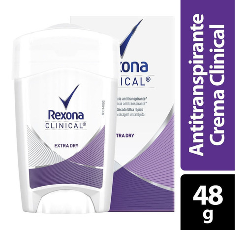 Desodorante Rexona Clinical Crema Mujer 48 Gr Extra Dry