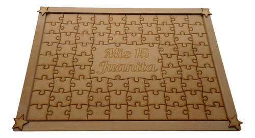 Cuadro Puzzle Firmas De Boda 70 X 50 Cm Diseño Personalizado