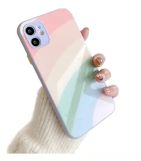 Funda Celular Generica P/ iPhone Pastel Protector Camara Tpu