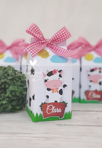 30 Cajas Golosineras Vaca Lola Milk Box Craftbaires