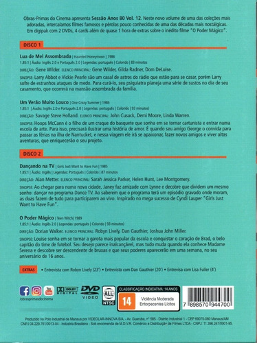 Imagem 2 de 2 de Dvd Sessão Anos 80 Volume 12 - Obras-primas - Bonellihq