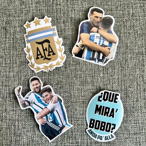 Pack 20 Stickers para Termo Selección Argentina Campeon Mundial