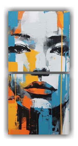 40x20cm Cuadros Decorativos De Pintura Abstracta De Mujer En