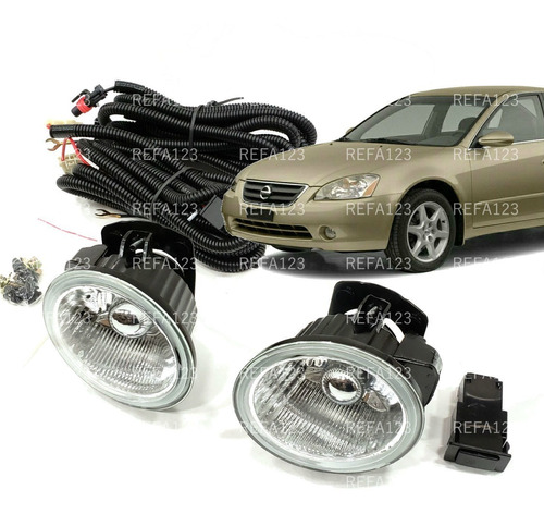 Faros Niebla Altima 2002 2003 2004  Kit Calidad Original