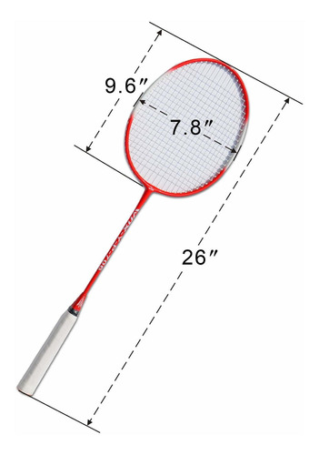 Strong Camel 2 Jugador Badminton Raqueta Set Deporte