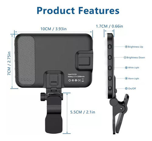 I Lámpara Led Para Videoconferencia Neewer/para Smartphone