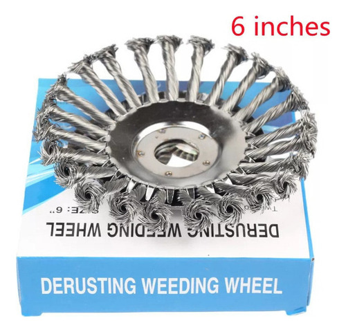 Cepillo Giratorio Para Cortacésped Wire Wheel