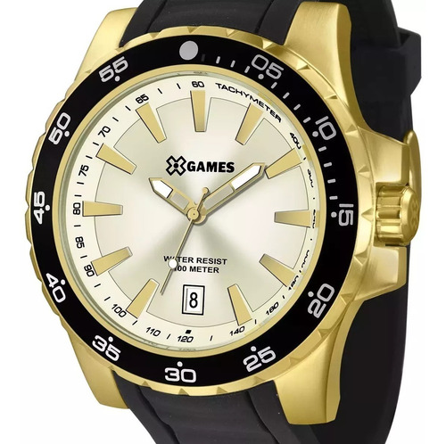 Relogio X-games Masculino Analogico Dourado - Xmgp1001 C1px